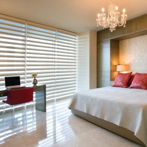 Pirouette® Window Shadings in the Bedroom