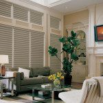 Traditional Vignette Roman Shades with PowerRise Technology