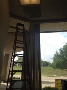 Richardson Texas Commercial Window Treatments - Before 1