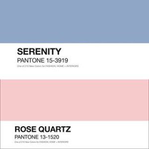 Pantone Colors of the Year 2016, Serenity and Rose Quartz