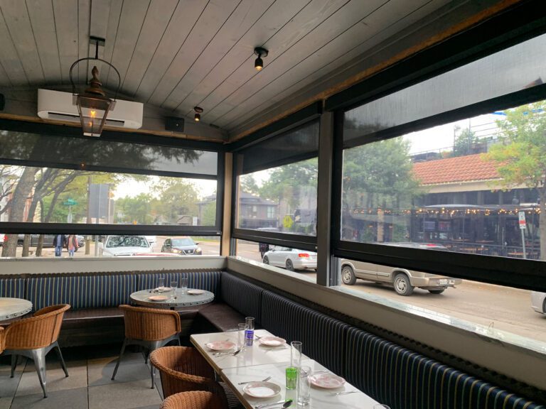 Restaurant on Lower Greenville Enhances Their Patio With Corradi’s Screen Shade System