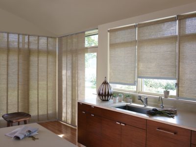 Alustra®  Skyline®  Gliding Window Panels & Designer Roller Shades