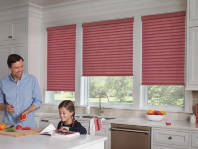 Sonnette™ Cellular Roller Shades in the Kitchen